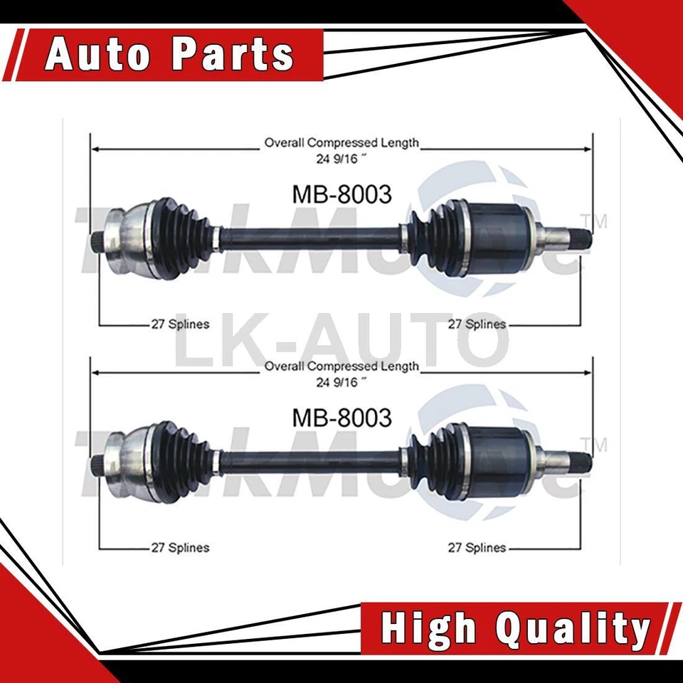 Juntas CV traseras 2 ejes de eje CV para Mercedes-Benz 230 Foto 1 de 2