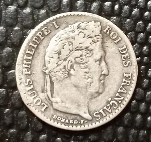 1/4 DE FRANC 1842 A LOUIS PHILIPPE I SILBER 15 mm - Bild 1 von 2