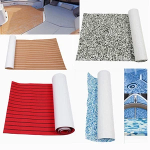 Alfombra autoadhesiva de teca de espuma EVA para barco yate 240*90 cm - Imagen 1 de 59