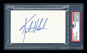 KENT HRBEK SIGNED INDEX CARD PSA/DNA SLABBED AUTOGRAPHED MINNESOTA TWINS WSC - Picture 1 of 1