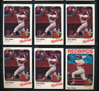 Lot (6) Tom Nieto 1981 Riley's #8 #9 Louisville Redbirds (Gi81) Swsw7