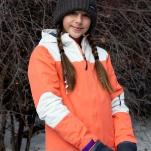 Arctix Girls Youth Suncatcher Insulated Winter Jacket Coral Orange Size M - Picture 1 of 12