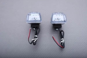 Pareja Intermitentes Delanteros Der + Izq Led Claros HONDA VFR 400 R 1986-1993 - Picture 1 of 5