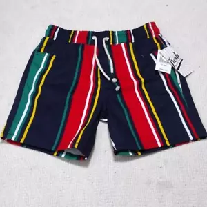 NWT Fresh Prints Of Bel-Air Multi Color Stripe Mens Stretch Twill Shorts Sz Sm - Picture 1 of 10