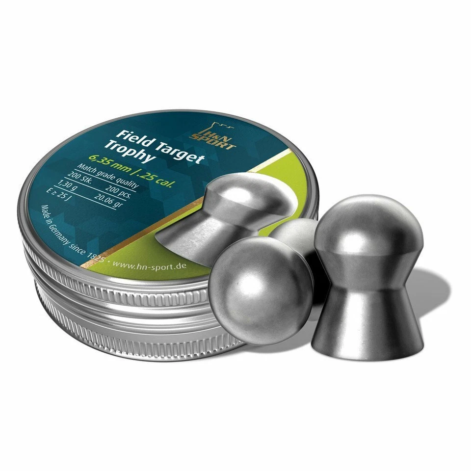 Hatsan H&N Field Target Trophy .25 cal Air Gun Pellets 200 Count