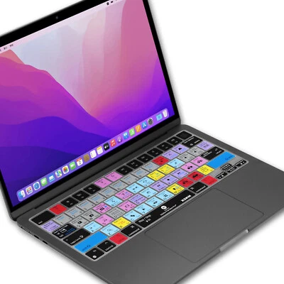 XSKN Premiere Pro Shortcuts Keyboard Cover for 2022-2025 Macbook Air 13.6/15.3 - Image 1 of 4