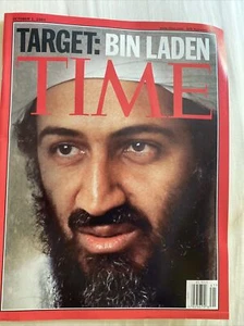 Time Bin Laden On Magazine Cover / Oct 1 2001 / No Mail Label XCond - Picture 1 of 6