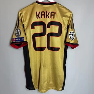 AC MILAN 2013 2014 THIRD FOOTBALL SHIRT JERSEY ADIDAS G89885 GOLD #22 KAKA - Picture 1 of 11