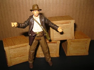Cajas de "madera" de fundición personalizada ganadora del premio Indiana Jones parte diorama envío gratuito Foto 1 de 4