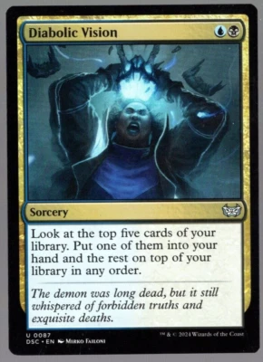 Diabolic Vision 0087 Non Foil Uncommon Duskmourn MTG Near Mint - Image 1 of 2