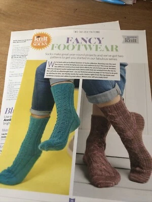 Let's Knit Fancy Footwear Socks Knitting Patterns Rowan, West Yorkshire Spinners - Image 1 of 4