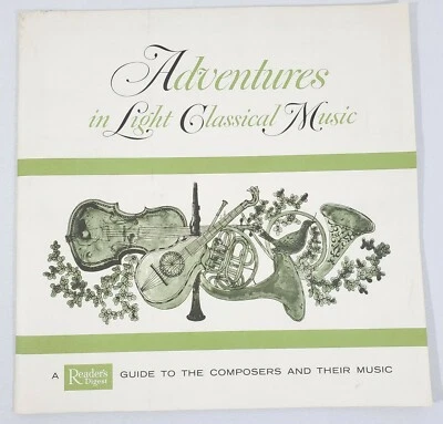 Vintage Adventures In Light Classical Music Book By Readers Digest, Rare! 1960  - Image 1 of 4