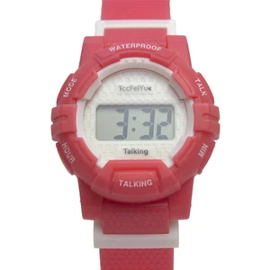 RELOJ ALARMA PARLANTE Sonido VOZ HUMANA Alta Claro Inglés Niñas Con Discapacidad Visual - Imagen 1 de 6