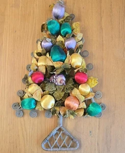 Partridge In A Pear Tree Christmas Wall Hanging Wreath Decor Handmade Wicker - Picture 1 of 14