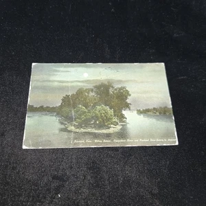 Postal Leighton 1912 Willow Island Portland Connecticut - Imagen 1 de 9