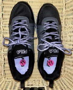 Fila Women's Size 11 Running Sneakers Shoes lavender grey and black - Picture 1 of 8