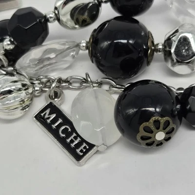 Подвеска для сумочки Miche черное дерево серебро черный брелок - Изображение 1 из 3