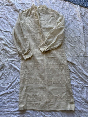 复古刺绣连身裙 70 年代 — 第 1/4 张图片