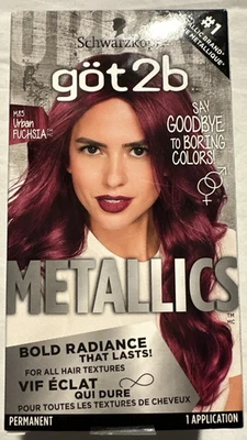 Color de pelo permanente Schwarzkopf GOT2B Metallics - M85 Urban Fucsia - Nuevo en caja Foto 1 de 4