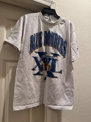 Camiseta de fútbol vintage Starter 1992 CFL Winnipeg Blue Bombers vintage años 90 LG Foto 1 de 4
