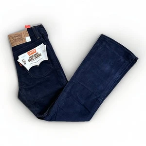 NWT NOS Vintage 70s Levis Corduroy Saddleman Boot Jeans Boys Size 10 (25 waist) - Picture 1 of 8