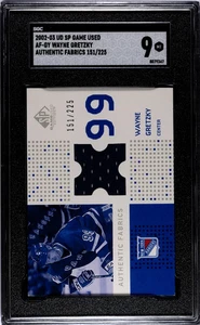 Wayne Gretzky 2002 SP Game Used Authentic Fabrics, Jersey SGC 9 - Picture 1 of 2