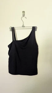Dona Jo Women’s Ace Sleeveless Yoga Black Pickleball Tennis Size 1 Tank Top - Picture 1 of 3