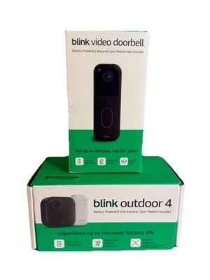 Blink Outdoor 4 1080p With Sync Module And Blink Video Doorbell Camera Included - Image 1 of 3