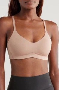 Nike Alate Minimalist Dri-FIT Padded Sport BH Dsrtdt/White Neu Größe Small C-E - Bild 1 von 5