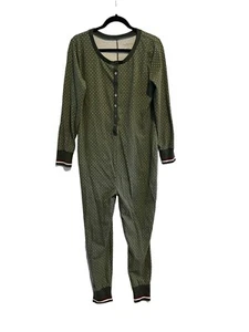 HEARTH AND HAND with Magnolia Womens Pajamas Green One Piece Romper Size L - Picture 1 of 4