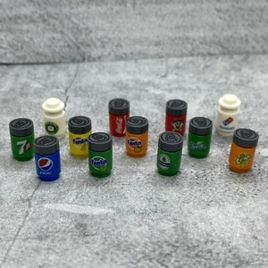 Multipack Custom Soda Can Beverage Blocks Accessories for Minifigures ConF02 - Picture 1 of 2
