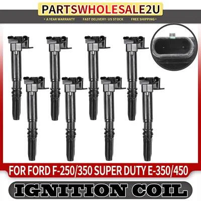 A Set of 8 Left Bank Ignition Coil for Ford E-350 E-450 F-250 F-350 Super Duty - Image 1 of 4