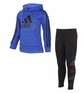 NEW! Adidas 2-piece Active Set, Blue Select Size 2T 3T 4T - Picture 1 of 3