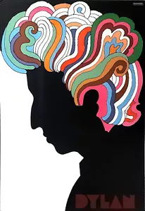 1967 * Manifesto, Poster Originale "Bob Dylan, Psichedèlico - Milton Glaser" USA - Foto 1 di 6