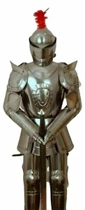 Hallowen Medieval Knight Wearable Suit Of Armor Crusader Combat Full Body Armour - Picture 1 of 3