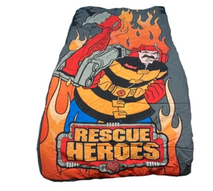 Fisher Price Rescue Heroes Sleeping Bag 55x29 Reversible Seneca Sports 2000 Warm - Picture 1 of 12