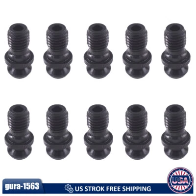 Perilla de retención de perno de tracción de 45 grados CAT40 10 piezas se adapta a Hurco Mazak Okuma Fadal Foto 1 de 4