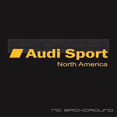 Audi Sport North America Decal mod A4 S4 S3 TT R8 A6 Q5 RS5 A3 S5 S6 S7 RS Pair - Image 1 of 4