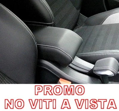 BRACCIOLO DESIGN PEUGEOT 2008 (2013-2019) nero cuciture BIANCHE PROMO accoudoir - Imagen 1 de 4
