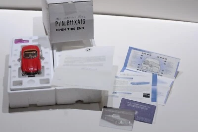 FRANKLIN MINT 1960 MERCEDES-BENZ 300 SL ROADSTER RED SCALE 1:24 B11XA16 - Image 1 of 4