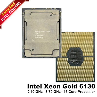 Intel Xeon Gold 6130 2.1GHz 16-Core CPU - 3.7GHz Turbo SR3B9 - High Performance - Image 1 of 4