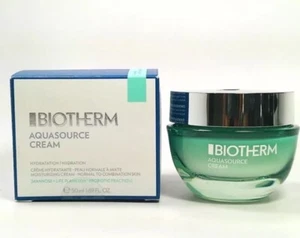 Biotherm Aquasource Cream Normal To Combination Skin 50ml - 1.69 oz *NEW IN BOX* - Picture 1 of 3