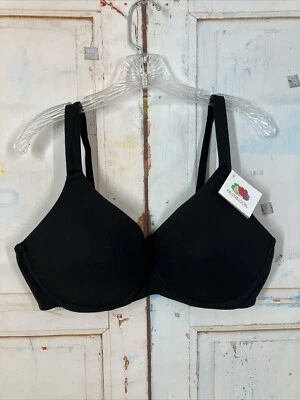 Fruit of the Loom Antigravity Softcup Bra Black Style FT663 42C Wirefree Cotton - Image 1 of 4