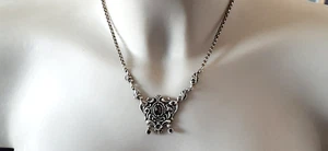 SILBER DESIGN COLLIER ° GRANAT° 835 ° Trachten ° MMeistermarke HO ° KROPFKETTE ° - Bild 1 von 12