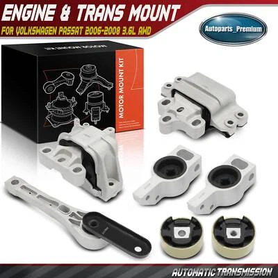 7 peças montagem automática de motor Trans para Volkswagen Passat 2006-2008 V6 3.6L AWD - Imagem 1 de 4