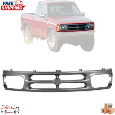 New Front Grill Grille Assembly Silver Plastic For 1994-1997 MAZDA B2300 B3000 - Image 1 of 4