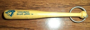 TORONTO BLUE JAYS MLB Wooden Baseball Bat Vintage Keychain - Picture 1 of 1