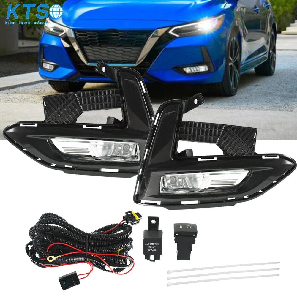 Conjunto De Faros Halógenos Huray Compatible Con Nissan Sentra S/SV 2020 2021 2022 Faro Izquierdo Del Lado Del Chofer Sin LED Estilo OE Reemplazo Para NI2502276