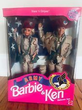 Army Barbie and Ken Deluxe Set Stars ‘N Stripes 1992 New in Box Special Edition