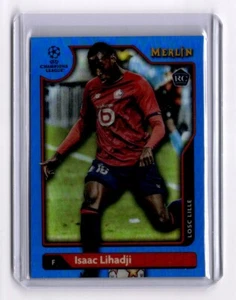 2021-22 Topps Chrome Merlin ISAAC LIHADJI RC /75 Blue Refractor #49 LOSC LILLE - Picture 1 of 2